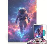 Jigsaw Puzzle 1000 Pieces Spaceman Astronaut in The Sky, Brain Teaser Game, Birthday Present, with Fully Interlocking Randomly Shaped Pieces 50x75cm
