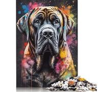 Jigsaw Puzzle 1000 Pieces Spanish Mastiff Painting Square Puzzles for Adults And Wooden Puzzles Home Decoration Puzzle Toys 1000pcs (75x50cm)