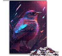 Jigsaw Puzzle 1000 Pieces Sparrow Bird Made of Wood, Unique DIY Home Decor Gift Idea 50x75cm for Teenager & Families, Perfect DIY Decor & Brain-Teasing Challenge
