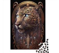 Jigsaw Puzzle 1000 Pieces Spiritual Cosmic Leopard Square Puzzles for Adults And Wooden Puzzles Home Decoration Puzzle Toys 1000pcs (75x50cm)