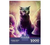 Jigsaw Puzzle 1000 Pieces Spiritual Healer Cat Jigsaws for Adults Brain Teaser Game Improve Memory Deal As Gifts for The Whole Family 70x50cm/1000pcs
