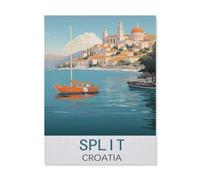 Jigsaw Puzzle 1000 Pieces，Split Croatia，Large Family Puzzle Game Artwork for Adults Teens（50x70cm）-FL34