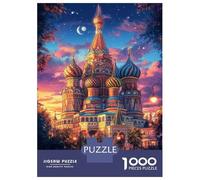 Jigsaw Puzzle 1000 Pieces St. Basil's Night Glow Puzzles for Adults Toy Wall Decor Hand Speed Race Deal As Gifts for The Whole Family 52x38cm/1000pcs