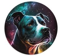Jigsaw Puzzle 1000 Pieces Staffordshire Bull Terriers Impossible Jigsaw Puzzles for Adults Home Decor Brain Teaser Game for Teenagers & Family Interaction 67.5x67.5cm