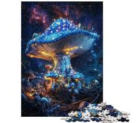 Jigsaw Puzzle 1000 Pieces Starry Mushroom Realm Jigsaw Puzzles for Adults Hand Speed Race Difficult And Challenge for Is Ideal As A Gifts (38x52cm/1000pcs)