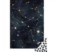 Jigsaw Puzzle 1000 Pieces StarryNightSky-AstronomicalConstellations Puzzles 38x26cm/1000pcs Gift For Kids Stress Reliever Family Game DIY Cardboard