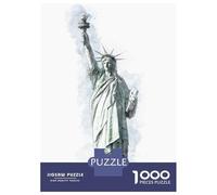 Jigsaw Puzzle 1000 Pieces Statue of Liberty Jigsaws for Adults Brain Teaser Game Improve Memory Deal As Gifts for The Whole Family 52x38cm/1000pcs