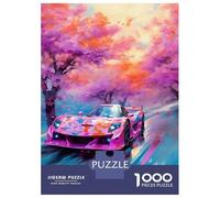 Jigsaw Puzzle 1000 Pieces Street Racing Cars Jigsaws for Adults Brain Teaser Game Improve Memory Deal As Gifts for The Whole Family 70x50cm/1000pcs