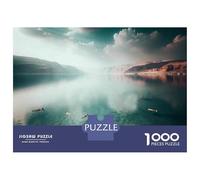 Jigsaw Puzzle 1000 Pieces Swimming in The Dead Sea Adult Jigsaw Puzzle Brain Teaser Game Staycation Kill Time Deal As Gifts for The Whole Family 38x26cm/1000pcs