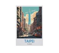Jigsaw Puzzle 1000 Pieces，Taipei Taiwan，Paper Adult Toys Decompression Game（38x26cm）-GE22