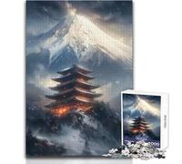 Jigsaw Puzzle 1000 Pieces Temple near The Mountain Toys Educational Games Analysis And Logic Secret Santa Gifts Size 38x26cm