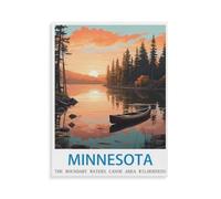 Jigsaw Puzzle 1000 Pieces，The Boundary Waters Canoe Area Wilderness Minnesota，Large Family Puzzle Game Artwork for Adults Teens 38x52cm-V30