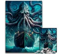 Jigsaw Puzzle 1000 Pieces The Call of Cthulhu Challenging Puzzles Interactive Family Game DIY Home Decor Brain Challenge Gift 1000 PCS(75x50cm)
