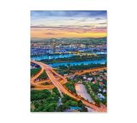 Jigsaw Puzzle 1000 Pieces，The city of Vienna on the beautiful blue Danube，Paper Children Toys Decompression Game（50x70cm）-AH81