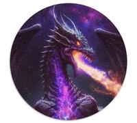Jigsaw Puzzle 1000 Pieces The Cosmic Dragon King Impossible Jigsaw Puzzles for Adults Home Decor Brain Teaser Game for Teenagers & Family Interaction 67.5x67.5cm