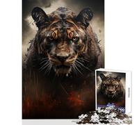 Jigsaw Puzzle 1000 Pieces The Golden Predator Adult Jigsaw Puzzles Difficult Challenge Wishlist with Santa Claus Gifts for Friends And Family (50x75cm)
