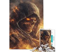 Jigsaw Puzzle 1000 Pieces The Infernal Reaper’s Gaze Help The Brain Exercise Home Decoration Anti-Stress Toys Suitable for Ages 14 And Up (38x52cm)