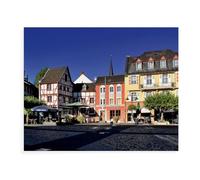 jigsaw puzzle 1000 pieces，The Old Market in Euskirchen，for age 14 years and over Puzzle game Offered as gifts for the whole family（50x70cm）-BD36