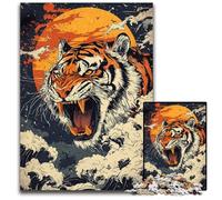 Jigsaw Puzzle 1000 Pieces Tiger Roar Rage Jigsaw Puzzles Brain Challenge Game for Teenagers Family Interaction 1000 PCS(38x26cm)