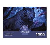 Jigsaw Puzzle 1000 Pieces Tigers Floral Forest Jigsaws for Adults Brain Teaser Game Improve Memory Deal As Gifts for The Whole Family 70x50cm/1000pcs