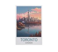 Jigsaw Puzzle 1000 Pieces,Toronto Canada,Wood Children Toys Decompression Game(75x50cm)-AN41