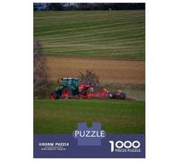 Jigsaw Puzzle 1000 Pieces Tractor Tilling Fields Adult Jigsaw Puzzle Brain Teaser Game Staycation Kill Time Deal As Gifts for The Whole Family 70x50cm/1000pcs