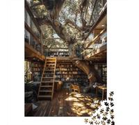 Jigsaw Puzzle 1000 Pieces Treehouse Library Jigsaw 70x50cm/1000pcs Toy for Adults And Kids Challenging Creative Family Game DIY Cardboard