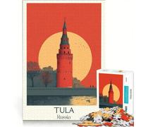 Jigsaw Puzzle 1000 Pieces Tula, Russia, Brain Teaser Game, Birthday Present, with Fully Interlocking Randomly Shaped Pieces 50x75cm