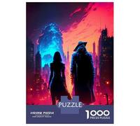 Jigsaw Puzzle 1000 Pieces Underground Couple Ruler Jigsaws for Adults Brain Teaser Game Improve Memory Deal As Gifts for The Whole Family 52x38cm/1000pcs