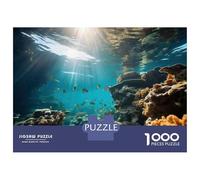 Jigsaw Puzzle 1000 Pieces Underwater Coral Reef Scene Puzzles for Adults Toy Wall Decor Hand Speed Race Deal As Gifts for The Whole Family 52x38cm/1000pcs