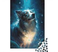 Jigsaw Puzzle 1000 Pieces Underwater Dog Fantasy Puzzles 52x38cm/1000pcs Gift For Kids Challenging Creative Family Game DIY Cardboard