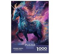 Jigsaw Puzzle 1000 Pieces Unicorn at Starry Sky Jigsaws for Adults Brain Teaser Game Improve Memory Deal As Gifts for The Whole Family 70x50cm/1000pcs