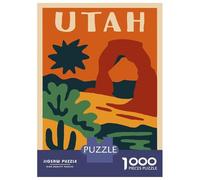 Jigsaw Puzzle 1000 Pieces Utah Landscape Illustration Jigsaws for Adults Brain Teaser Game Improve Memory Deal As Gifts for The Whole Family 70x50cm/1000pcs