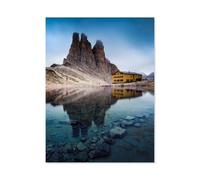 Jigsaw Puzzle 1000 Pieces，Vajolet Towers in the Rosengarten Group，Large Family Puzzle Game Artwork for Adults Teens（75x50cm）-AD38