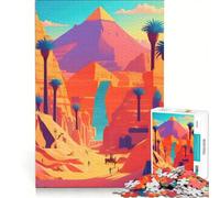 Jigsaw Puzzle 1000 Pieces Valley Kings Egypt Educational Games Decompressing Intellectual Suitable for Desktop Decoration 50x75cm