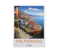 Jigsaw Puzzle 1000 Pieces，Valparaiso Chile，Large Family Puzzle Game Artwork for Adults Teens（38x52cm）-EX76