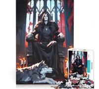 Jigsaw Puzzle 1000 Pieces Vampire And His Wolf Educational Games Decompressing Intellectual Suitable for Desktop Decoration 38x52cm