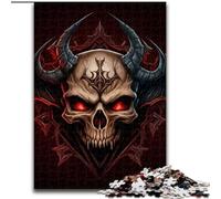 Jigsaw Puzzle 1000 Pieces Vampire Skull No Made of Wood, Fun Activity for at Home 50x75cm Family Fun Craft, Perfect for Birthdays, Holidays
