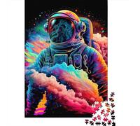 Jigsaw Puzzle 1000 Pieces Vibrant Astronaut Space Jigsaw 38x26cm/1000pcs Gift For Kids Challenging Creative Family Game DIY Cardboard