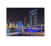Jigsaw Puzzle 1000 Pieces，View from Bluewaters Island to Dubai，Paper Children Toys Decompression Game（50x70cm）-Z66
