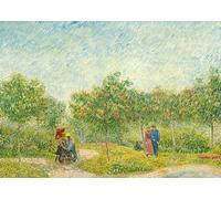 Jigsaw Puzzle 1000 Pieces - Vincent Van Gogh's Garden With Courting Couples Gallery Painting for Adults