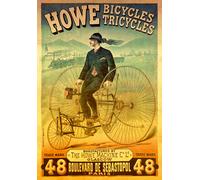 Jigsaw Puzzle - 1000 Pieces - Vintage Posters : Howe Tricycles