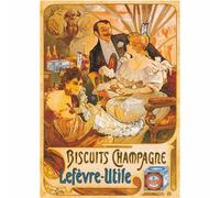 Jigsaw Puzzle - 1000 Pieces - Vintage Posters : Lefevre-Utile Champagne Biscuits