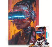 Jigsaw Puzzle 1000 Pieces VR Lumin Educational Games Decompressing Intellectual Suitable for Desktop Decoration 50x75cm