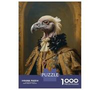 Jigsaw Puzzle 1000 Pieces Vulture in Royal Attire Jigsaws for Adults Brain Teaser Game Improve Memory Deal As Gifts for The Whole Family 52x38cm/1000pcs