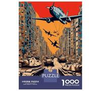 Jigsaw Puzzle 1000 Pieces War Tank Jigsaws for Adults Brain Teaser Game Improve Memory Deal As Gifts for The Whole Family 70x50cm/1000pcs