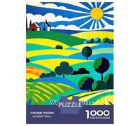 Jigsaw Puzzle 1000 Pieces Waterloo Iowa Farms Jigsaws for Adults Brain Teaser Game Improve Memory Deal As Gifts for The Whole Family 38x26cm/1000pcs