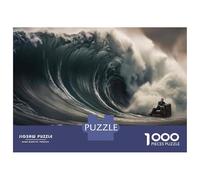 Jigsaw Puzzle 1000 Pieces Wave of Change Navigating Life's Challenges Adult Jigsaw Puzzle Brain Teaser Game Staycation Kill Time Deal As Gifts for The Whole Family 52x38cm/1000pcs