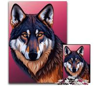 Jigsaw Puzzle 1000 Pieces Whimsical Wolf paper Puzzles Challenging Brain Teaser Family Activity Home Decor 1000 PCS(38x26cm)