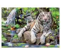Jigsaw Puzzle - 1000 Pieces - White Bengale Tigers